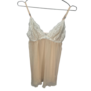 La Senza‎ Nude Sheer Lace Nightie Top Large